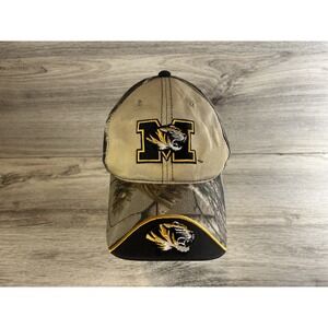 Vintage Mizzou Missouri Tigers Camo Strapback Hat Cap‎ Embroidered Adjustable